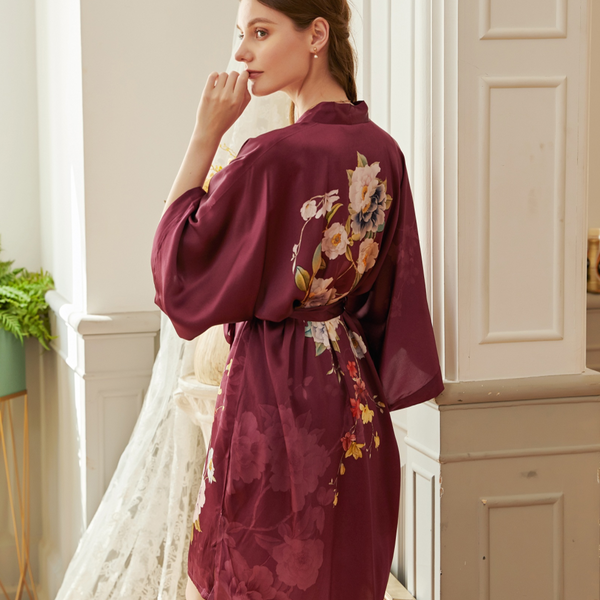 Luxury kimono robes top